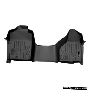 Floor Mat SmartlinertA}bg1ڃubN2009-20121500Nbhx`V[gJX^ Smartliner Floor Mat 1st Row Black for 2009-2012 Ram 1500 Quad Bench Seat Custom