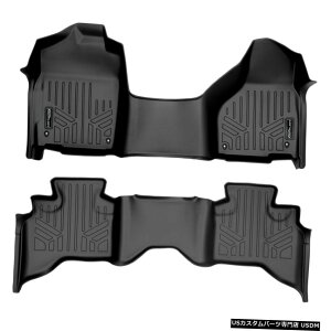 Floor Mat MAXFLOORMAT 1st / 2nd Floor Mats Set Black for 2012-2021 Ram 1500 Quad Cab Custom MAXFLOORMAT 1st/2nd Floor Mats Set Black for 2012-2021 Ram 1500 Quad Cab Custom
