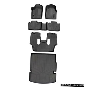 Floor Mat Smartliner�t���A�}�b�g3��J�[�S���C�i�[2��ڂ̌�덕13-16�f�������S Smartliner Floor Mats 3 Rows Cargo Liner Behind 2nd Row Black For 13-16 Durango �y���s�A���i�z