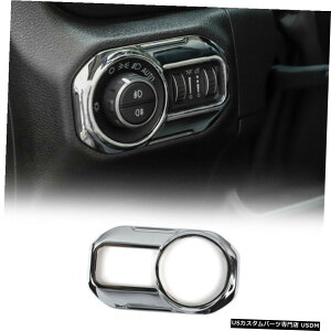 N[bL W[vO[JLJLU 2018-20 Chrome Headlight Switch Button Frame Trim Cover For Jeep Wrangler JL JLU 2018-20