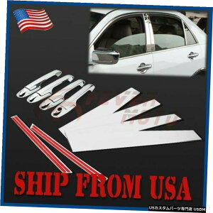N[bL UStBbg03-07z_AR[hN[TChhAnhEBhEs[|XgJo[FM US Fit 03-07 Honda Accord Chrome Side Door Handle Window Pillar Post Covers FM