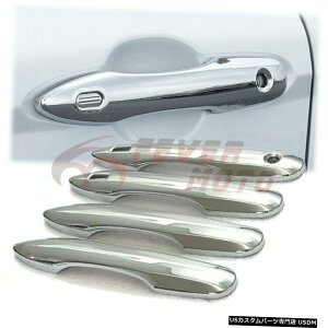 クロームメッキ 2018-2019トヨタカムリXV70クロームサイドドアハンドルカバーモールディングトリムFM For 2018-2019 Toyota Camry XV70 Chrome Side Door Handle Cover Moulding Trims FM