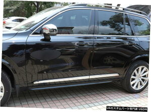 N[bL {{XC90215-19pN[{fBTChhA[fBOveN^[g4 Chrome Body Side Door Molding Protector Trim 4pcs for Volvo XC90 2nd Gen 15-19