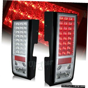 N[bL 2003- 2009Nn}[H2N[nEWONAYLEDAu[Le[Cg For 2003-2009 Hummer H2 Chrome Housing Clear Lens LED Rear Brake Tail Lights