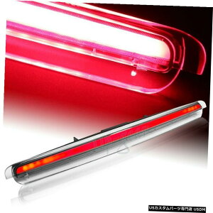 N[bL 05-10 Scion tCN[nEWONAYLEDXgbvT[hu[LXgbvCgp For 05-10 Scion tC Chrome Housing Clear Lens LED Strip Third Brake Stop Light