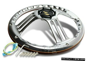 N[bL jo[T350mm14 _[NEbhObv6N[3X|[NBe[WXeAOzC[ Universal 350mm 14" Dark Wood Grip 6-Hole Chrome 3-Spoke Vintage Steering Wheel