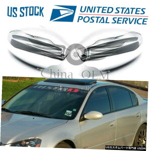 N[bL 2002-2004 20052006YAeB}N[bL~[Jo[I[o[Cg For 2002-2004 2005 2006 Nissan Altima Chrome Plated Mirror Covers Overlays Trims