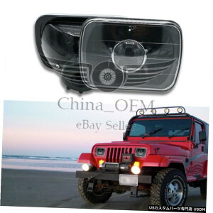 N[bL 2jo[TwbhCg7 XNGA7x6ubNN[YtvWFN^[wbhv 2pcs Universal Headlight 7"square 7x6 black chrome w/lens Projector Headlamp