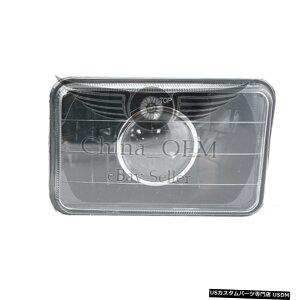 N[bL 4X6XNGAtgwbhCg_ChvWFN^[jo[TPROwbhvubNN[ 4X6 Square Front Headlight Diamond Projector Universal PRO Headlamp Black Chrome