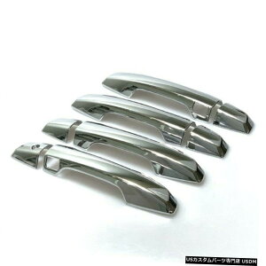 N[bL z_CR-V17-20p2̃X}[gL[z[tBbgN[TChhAnhJo[g Chrome Side Door Handle Cover Trim with 2 Smart Keyhole Fit for Honda CR-V 17-20