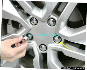 �N���[�����b�L �z���_�A�R�[�h2018-2020�p�N���[���J�[�z�C�[���n�u�X�N�����[�������b�h�J�o�[�g����20x 20x Chrome Car Wheel hub screw Decor Lid Cover Trim For Honda Accord 2018-2020