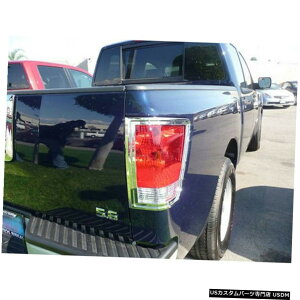 クロームメッキ 2004- 2010 2011 2012 2013 2014日産タイタンクロームテールライトベゼルカバー For 2004- 2010 2011 2012 2013 2014 Nissan Titan Chrome Tail light Bezel Cover