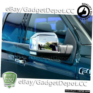 �N���[�����b�L 2015 2016 2017 FORD F150F-150�ɓK���㔼���v���~�A���N���[���~���[�J�o�[2PCS Fits 2015 2016 2017 FORD F150 F-150 Top half Premium Chrome Mirror Cover 2PCS �y���s�A���i�z