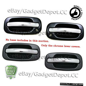 クロームメッキ 1999-2007シボレーシルバラード1500クロームドアハンドルカバー用 For 1999-2007 Chevrolet Silverado 1500 Chrome Door Handle Covers
