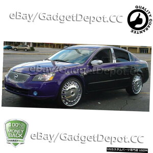 N[bL 2x For 2002 2003 2004 2005 2006 Nissan AltimaN[~[Jo[`g 2x For 2002 2003 2004 2005 2006 Nissan Altima Chrome Mirror Covers Molding Trims