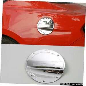 クロームメッキ フォードマスタング2015+アクセサリー用クローム燃料タンクキャップガスフィラー装飾カバー Chrome Fuel Tank Cap Gas Filler Decor Covers For Ford Mustang 2015+ Accessories