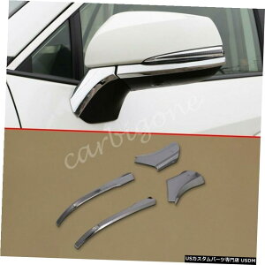 N[bL g^RAV42019-2020ANZT[pN[GNXeAAr[~[Jo[g Chrome Exterior Rear View Mirror Cover Trims For Toyota RAV4 2019-2020 Accessory