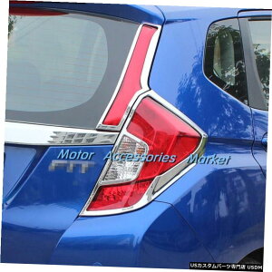 N[bL z_WYtBbgnb`obNpN[ACgJo[g20142015 2016 2017 Chrome Rear Light Cover Trim For Honda Jazz Fit Hatchback 2014 2015 2016 2017