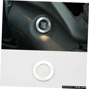 �N���[�����b�L Interior Ignition Engine Start Key Cover Ring Trim For Jeep Cherokee 2014-2020 �y���s�A���i�z