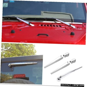 N[bL W[vO[JK07-18pN[EBhECp[u[hgJo[̑ Chrome Window Windshield Wiper Blade Trim Cover Decor For Jeep Wrangler JK 07-18
