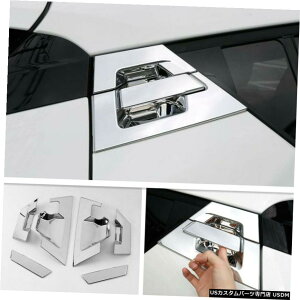 N[bL 2016-2020g^CHRC-HR ABSN[AJ[hAnh+{EJo[g6P For 2016-2020 Toyota CHR C-HR ABS Chrome Rear Car Door Handle+Bowl Cover Trim 6P