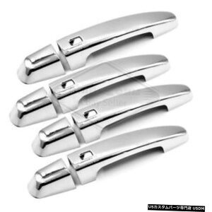 N[bL tBbg2014-2019V{[Cpw / 4X}[gL[JbgN[hAnhJo[ Fit 2014-2019 Chevrolet Impala w/ 4 smart key cut Chrome Door Handle Covers