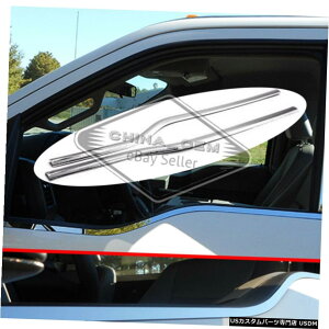 �N���[�����b�L �t�B�b�g2009-2014�t�H�[�hF-150���M�����[�L���u�N���[���E�B���h�E�V���X�e�����X�X�`�[���I�[�o�[���C Fit 2009-2014 Ford F-150 RegularCab Chrome Window Sills Stainless Steel Overlays �y���s�A