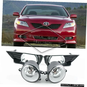 N[bL g^J20072008 2009hCrOviN[x[tjpNAtHOv Clear Fog Lights For Toyota Camry 2007 2008 2009 Driving Lamps W/ Chrome Bezel