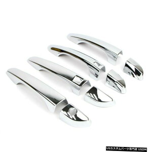 N[bL q_Cc[\2016-2018hAnhJo[`gA2̃X}[gL[z[ For Hyundai Tucson 2016-2018 Door Handle Cover Molding Trim With 2 Smart Keyhole