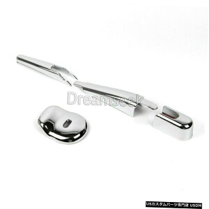N[bL X}[gtH[c[20152016N[mYABSgpAEBhECCp[Jo[ Rear Window Rain Wiper Cover for Smart Fortwo 2015 2016 Chrome Nozzle ABS Trim