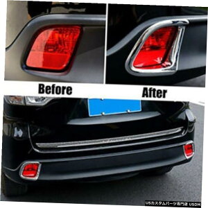 N[bL g^nC_[N[K[2014-2019 ABS Chrome Rear Fog Lamp Light Cover Trim for Toyota Highlander Kluger 2014-2019