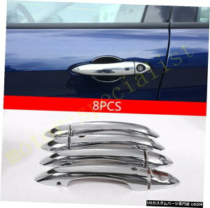 N[bL At@IWA2017-2020p8PCSN[TChhAnh{EJo[y[Xg 8PCS Chrome Side Door Handle Bowl Cover Paster For Alfa Romeo Giulia 2017-2020