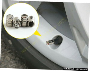 �N���[�����b�L 4PCS Aluminum Wheel Rim Tyre Valve Stem Caps Dust Cover For Audi A6 A7 2012-2018