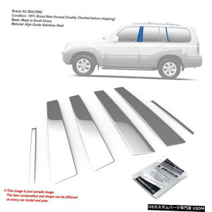�N���[�����b�L Stainless Steel Chrome Window Pillar Molding 6P For HYUNDAI 2001-06 Terracan �y���s�A���i�z