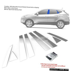 �N���[�����b�L Stainless Steel Chrome Window Pillar Molding 4P For HYUNDAI 2002 - 2012 Getz �y���s�A���i�z