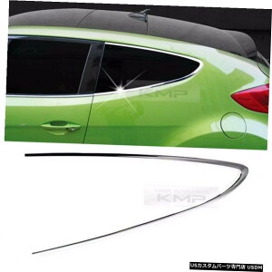 N[bL Chrome C Pillar Window Sill Molding Trim for HYUNDAI 2011-2017 Veloster / Turbo