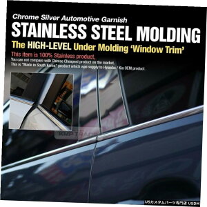 �N���[�����b�L Stainless Steel Chrome Window Under Trim Molding 6P For HYUNDAI 10-15 Tucson ix