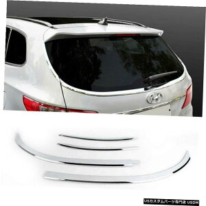 �N���[�����b�L Rear Glass Trim Chrome Cover Molding K-875 For HYUNDAI 2013-2016 Grand SantaFe �y���s�A���i�z