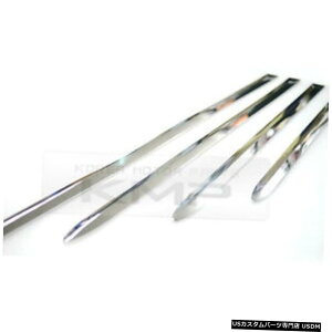 N[bL N[TChXJ[ghACVJo[[fBOK[jbVg4WK[J[p Chrome Side Skirt Door Line Sill Cover Molding Garnish Trim 4Pcs for JAGUAR Car