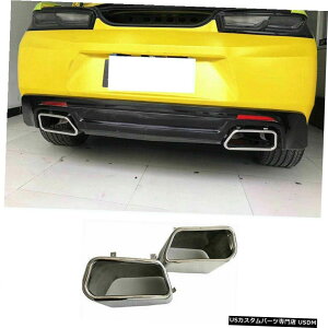 N[bL V{[J}2016-20Ae[GL][XgpCv}t[`bvXeXX`[p For Chevrolet Camaro 2016-20 Rear Tail Exhaust Pipe Muffler Tip Stainless Steel