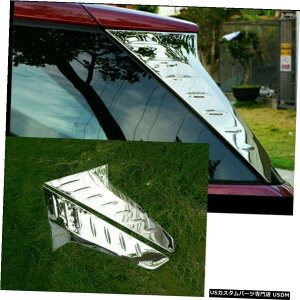 N[bL 2018-20V{[GNCmbNXpN[X`[Ae[TChEBhEfR[V2 Chrome Steel Rear Tail Side Window Decoration 2pcs For 2018-20 Chevrolet Equinox