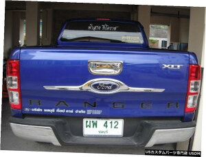 N[bL CHROME LINE TAIL GATE TAILGATE ACCENT TRIM FOR NEW FORD RANGER T6 2012-2014