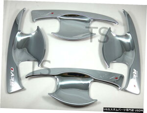 �N���[�����b�L Fits Toyota Hilux Revo M70 M80 2016 4dr Cab Chrome Bowl Handle Insert Cover Trim �y���s�A���i�z