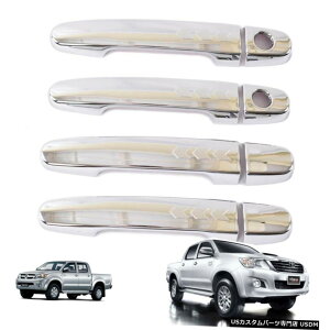 N[bL Door Handle Cover Arrow Trim Chrome Fits Toyota Hilux Vigo Pickup 2004 - 2015