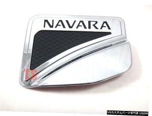 N[bL YteBAioNP3004DOOR 4WD 2015pN[+ubNt[GLbvhAJo[ CHROME+BLACK FUEL CAP DOOR COVER FOR NISSAN FRONTIER NAVARA NP300 4DOOR 4WD 2015