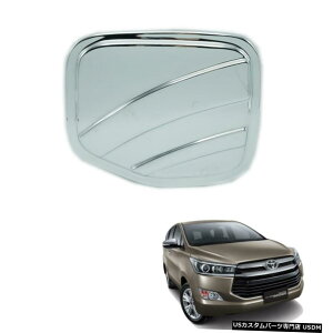 N[bL R^NLbvJo[N[J[{g1g^Cm[oNX^2017ɓK Fuel Oil Tank Cap Cover Chrome Carbon Trim 1Pc Fits Toyota Innova Crysta 2017 On