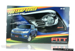 N[bL Fitt CHROME FOG LAMP SPOT LIGHTS COVER FOR TOYOTA HILUX REVO Sr5 2015-2016 Fitt CHROME FOG LAMP SPOT LIGHTS COVER For TOYOTA HILUX REVO Sr5 2015-2016