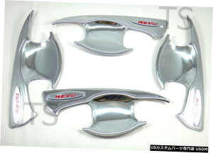 �N���[�����b�L TOYOTA HILUX REVO M70 M80 2016 18 4DR�N���[���{�E���n���h���C���T�[�g�J�o�[�g���� For TOYOTA HILUX REVO M70 M80 2016 18 4DR CHROME BOWL HANDLE INSERT COVER TRIM �y���s�A���i�z