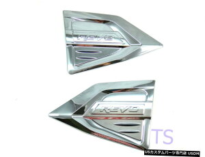 �N���[�����b�L �g���^�n�C���b�N�X���{4drM70 M80 2015 2018 Chrome Side Vent Fender Door Cover For Toyota Hilux Revo 4dr M70 M80 2015 2018 �y���s�A���i�z