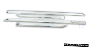 N[bL TOYOTA HILUX REVO SR5 M80 4DR 2015 2019 CHROME SIDE DOOR CLADDING MOLDING For TOYOTA HILUX REVO SR5 M80 4DR 2015 2019